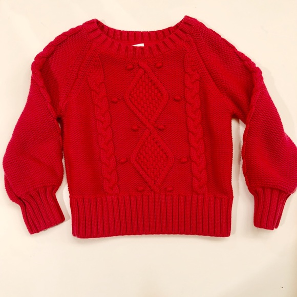 GAP Baby Boys Size 0-3 Months NWT Ivory Cable Knit Long-Sleeved Cotton Sweater